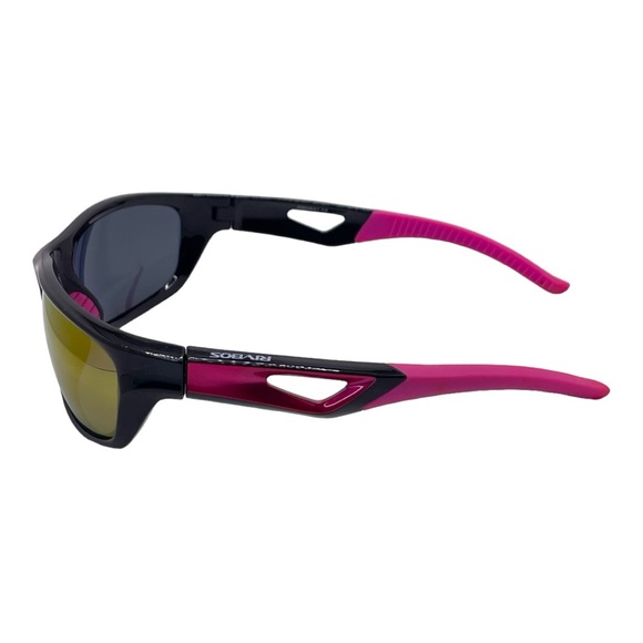 RIBVOS Polarized Wrap Sunglasses with Mirroed Lens Perfect for Fishing, Driving - Picture 10 of 11